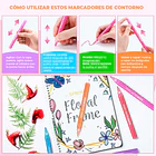 OHUHU MARCADORES GLITTER METÁLICOS CON PURPURINA 5