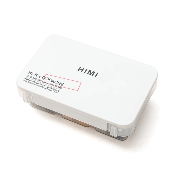 HIMI SET DE GOUACHE 12 COLORES 12ML (8 COLORES CAMALEÓN Y 4 METÁLICOS) 6