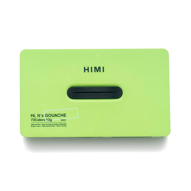 HIMI SET GOUACHE 72 COLORES TWIN CUP 12G VERDE MANZANA 1