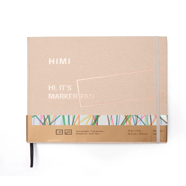 HIMI PAPER PAD MARKER (25.4 x 19.3 CM) 220 G 30 SHEETS (HARDCOVER EDITION) 6