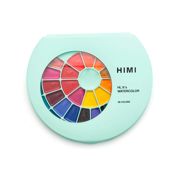 HIMI SET DE PINTURA SEMI HUMEDAD 38 COLORES (ESTUCHE VERDE) 5