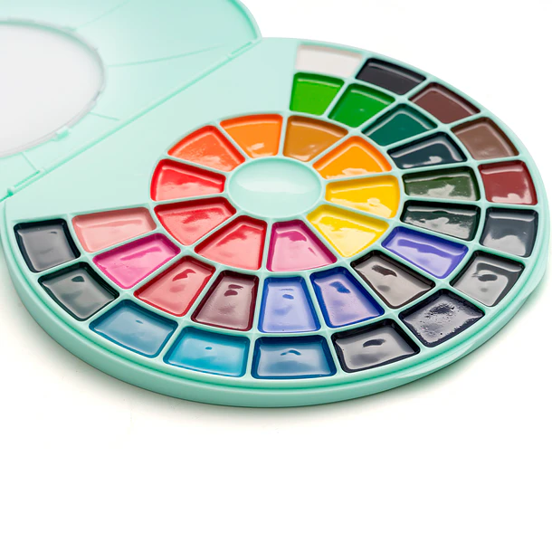 HIMI SET DE PINTURA SEMI HUMEDAD 38 COLORES (ESTUCHE VERDE) 6