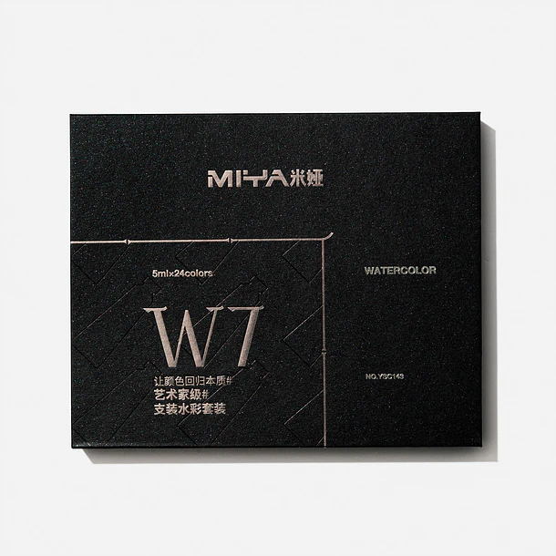MIYA SET TUBOS DE ACUARELA W7 DE 5 ML 24 COLORES 1