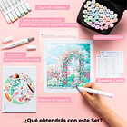 OHUHU 48 MARCADORES DE ALCOHOL PASTEL + 1 BLENDER PINCEL Y FINA 6