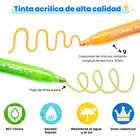 OHUHU 24 MARCADORES GLITTER METÁLICOS PURPURINA PUNTA 3,0MM 6