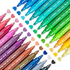 OHUHU 24 MARCADORES GLITTER METÁLICOS PURPURINA PUNTA 3,0MM 2