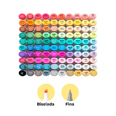 OHUHU 100 MARCADORES DE ALCOHOL + 1 BLENDER FINA Y BISELADA
