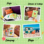 OHUHU SET DE VIAJE 12 MINI MARCADORES PINCEL + LIBRO + ESTUCHE 8