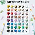 OHUHU 48 MARCADORES ACRÍLICOS KAHUKU DIRECT INK PUNTA PINCEL 4
