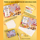 GRABIE CLUB BOX CAJA PARA COLOREAR CON ACUARELA DE TEMÁTICA REPOSTERÍA 4