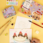 GRABIE CLUB BOX CAJA PARA COLOREAR CON ACUARELA DE TEMÁTICA REPOSTERÍA 8
