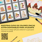 LIBRO PARA COLOREAR ACUARELA 100% ALGODON TEMÄTICA REPOSTERÍA (15 HOJAS 300 GSM)  8