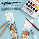 12 MARCAPÁGINAS PARA COLOREAR 100% ALGODÓN DE 300 G/M² – CASAS URBANAS 8