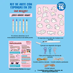 KIT CREATIVO DE ESPONJAS 3D DROP TO PUFF – UNDER THE SEA
