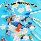 KIT CREATIVO DE ESPONJAS 3D DROP TO PUFF – UNDER THE SEA 8