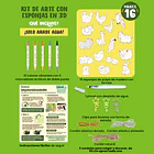 KIT CREATIVO DE ESPONJAS 3D DROP TO PUFF – ON THE FARM 2