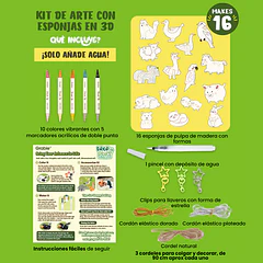 KIT CREATIVO DE ESPONJAS 3D DROP TO PUFF – ON THE FARM