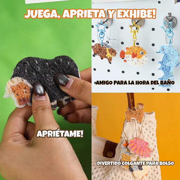 KIT CREATIVO DE ESPONJAS 3D DROP TO PUFF – ON THE FARM 4