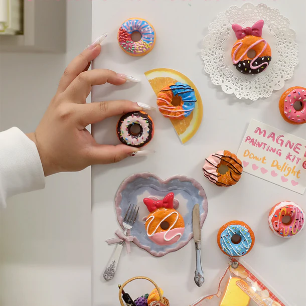 KIT CREATIVO PARA PINTAR IMANES - DONUT DELIGHT 7