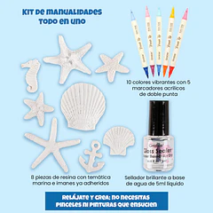 KIT CREATIVO PARA PINTAR IMANES - BAYSIDE BREEZE