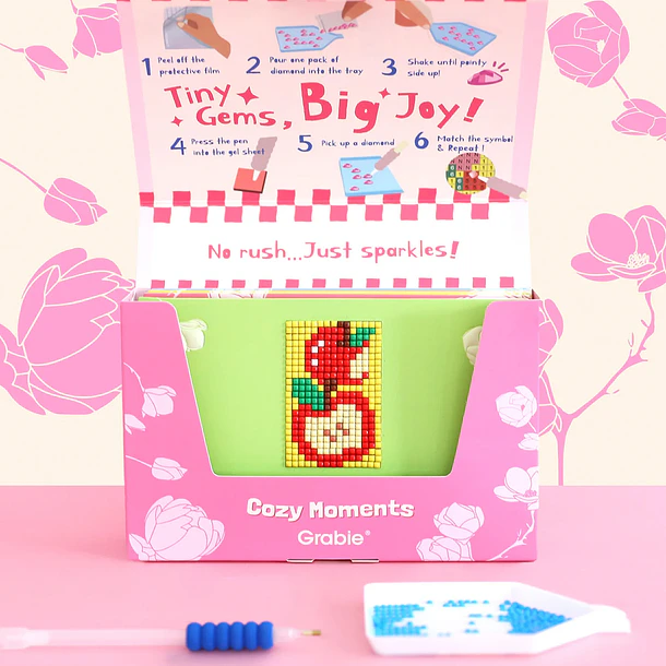 KIT DE MINI TARJETAS DE ARTE CON DIAMANTES - COZY MOMENTS 4