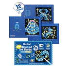 KIT DE MINI TARJETAS DE ARTE CON DIAMANTES - ZODIAC GLOW 1