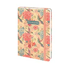 PACK CUADERNO A6 WETLOTE DE TAPA DURA FLORES PAPEL CON LINEAS 80 G/M 90X140MM 74 HOJAS 5