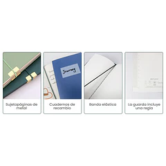 CUADERNO C7 (105X190MM) WETLOTE JORNEY BLACK TAPA BLANDA PAPEL LISO 70 G/M 4 CUADERNILLO DE 48 H