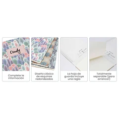 PACK DE 6 CUADERNO WETLOTE SELVA 3 COLORES TAPA BLANDA PAPEL CON LINEAS 80 G/M DE 50 HOJAS C/U