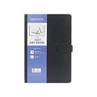 CUADERNO DE BOCETOS WETLOTE A5 BLACK CON TAPA DURA PAPEL DE 100 G/M Y 98 HOJAS 142X210MM 1