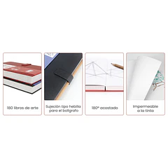 CUADERNO DE BOCETOS WETLOTE A5 RED CON TAPA DURA PAPEL DE 100 G/M Y 98 HOJAS 142X210MM