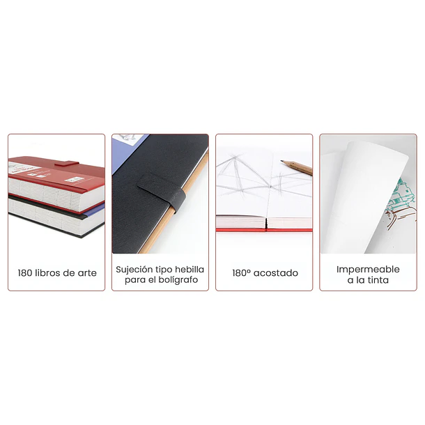 CUADERNO DE BOCETOS WETLOTE A5 RED CON TAPA DURA PAPEL DE 100 G/M Y 98 HOJAS 142X210MM 2