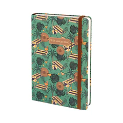 CUADERNO A5 WETLOTE DE TAPA DURA VERANO PAPEL LISO 80 G/M 142X210MM 106 HOJAS