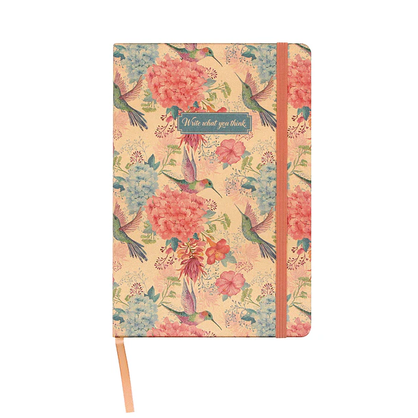 CUADERNO A5 WETLOTE DE TAPA DURA FLORES PAPEL LISO 80 G/M 142X210MM 106 HOJAS 3