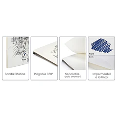 ART BLOCK WETLOTE TECNICAS MIXTAS 245X320MM 20 HOJAS 180 G/M