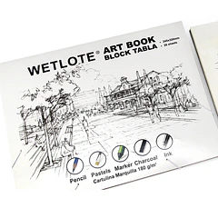 ART BLOCK WETLOTE TECNICAS MIXTAS 245X320MM 20 HOJAS 180 G/M