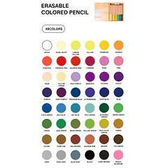 MIYA LÁPIZ DE COLOR BORRABLE 48 COLORES