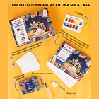 GRABIE CLUB BOX CAJA PARA COLOREAR CON ACUARELA DE COLORES ESCENCIALES  4