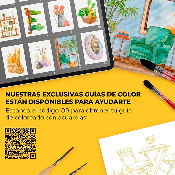 GRABIE CLUB BOX CAJA PARA COLOREAR CON ACUARELA DE COLORES ESCENCIALES  10