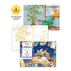 LIBRO PARA COLOREAR ACUARELA 100% ALGODON ESCENAS COTIDIANAS (15 HOJAS 300 GSM)  1