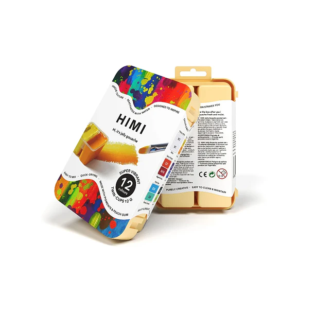 SET DE GOUACHE HIMI SUPER VIBRANT 12 COLORES 12G 5