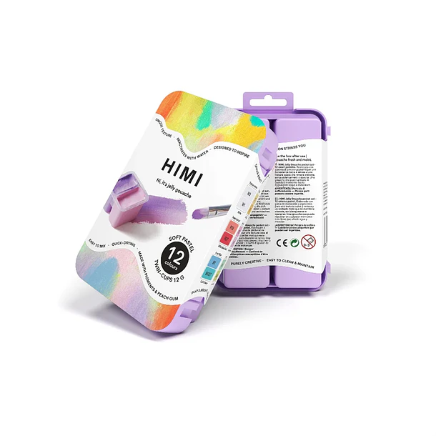 SET DE GOUACHE HIMI SOFT PASTEL 12 COLORES 12G 3