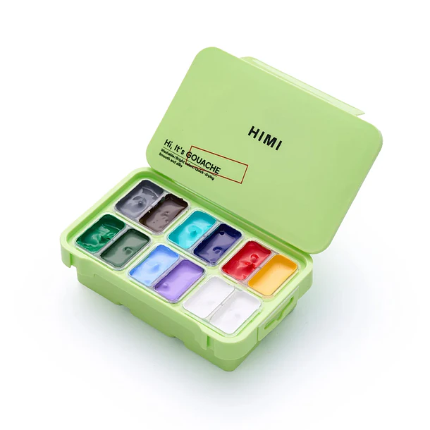 SET DE GOUACHE HIMI NATURE LANDSCAPE 12 COLORES 12G 2