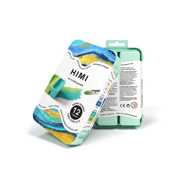 SET DE GOUACHE HIMI SUNNY SEASIDE 12 COLORES 12G 4
