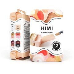 SET DE GOUACHE HIMI LOVELY PORTRAIT 12 COLORES 12G
