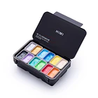 SET DE GOUACHE SHINY METALLIC HIMI 12 COLORES 12G 3