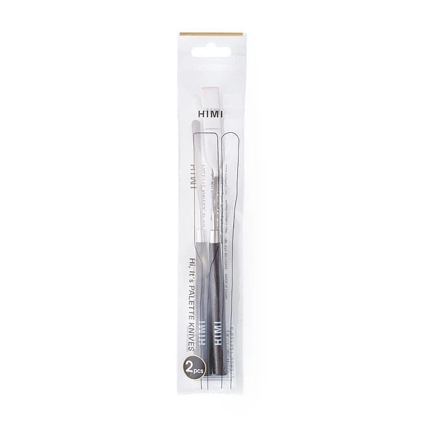 SET DE 2 ESPÁTULAS HIMI PARA PINTAR 1 PUNTA PLANA ANCHA + 1 PUNTA AGUDA 7