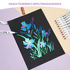 ARRTX MARCADORES ACRÍLICOS DE 30 COLORES METALICOS (PUNTA PINCEL) 6