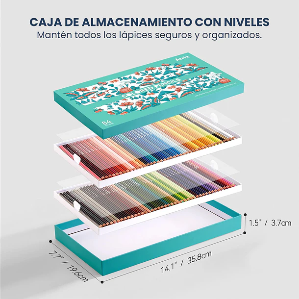 ARRTX 84 LÁPICES DE COLORES 7