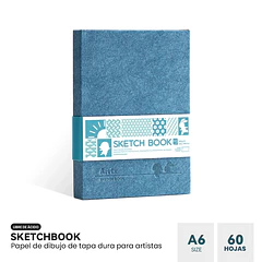 ARRTX CUADERNO DE BOCETOS DE 60 HOJAS TAMAÑO A6 TAPA DURA